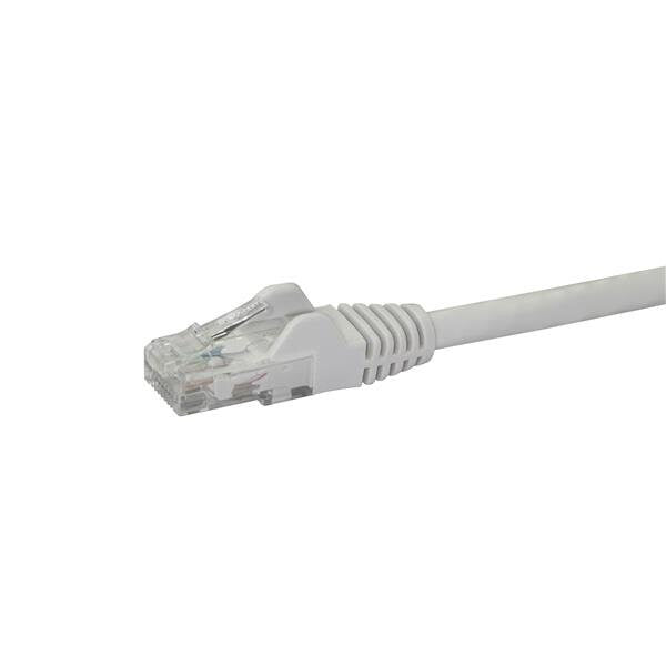 StarTech.com 7m CAT6 Ethernet Cable - White CAT 6 Gigabit Ethernet Wire -650MHz 100W PoE RJ45 UTP Network/Patch Cord Snagless w/Strain Relief Fluke Tested/Wiring is UL Certified/TIA