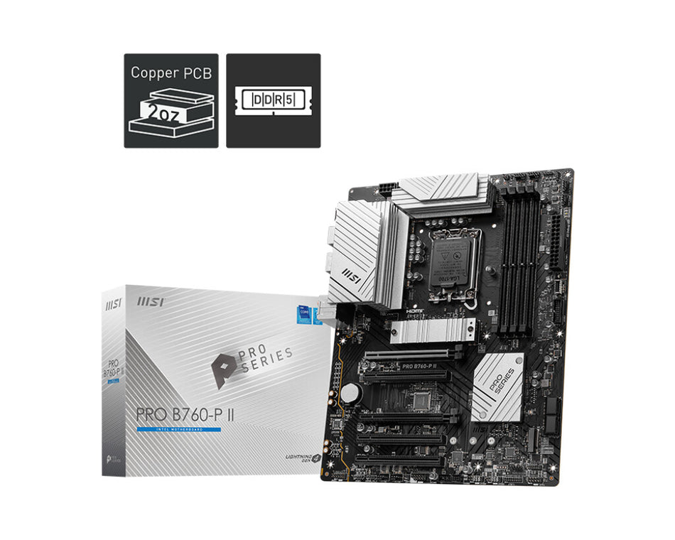 MSI PRO B760-P II motherboard Intel B760 LGA 1700 ATX