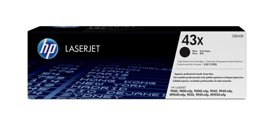 HP 43X High Yield Black Original LaserJet Toner Cartridge