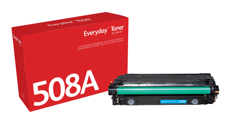 Everyday ™ Cyan Toner by Xerox compatible with HP 508A (CF361A), Standard capacity