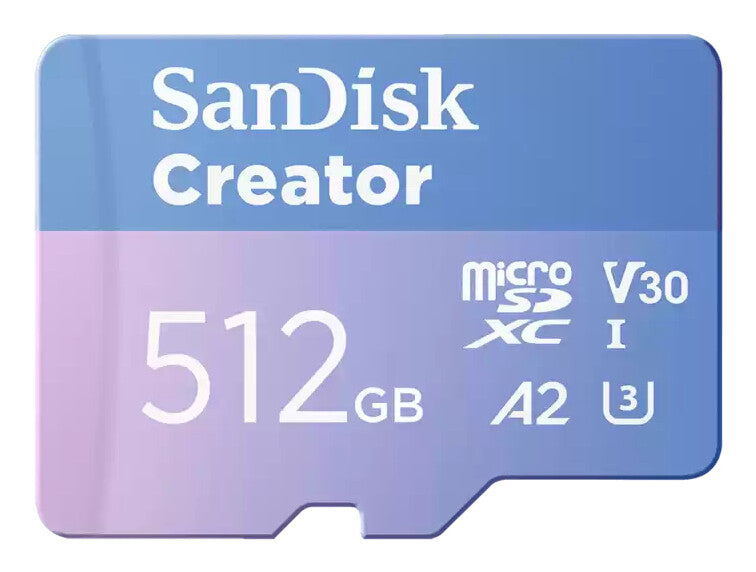 SanDisk Creator 512 GB MicroSDXC UHS-I Class 10