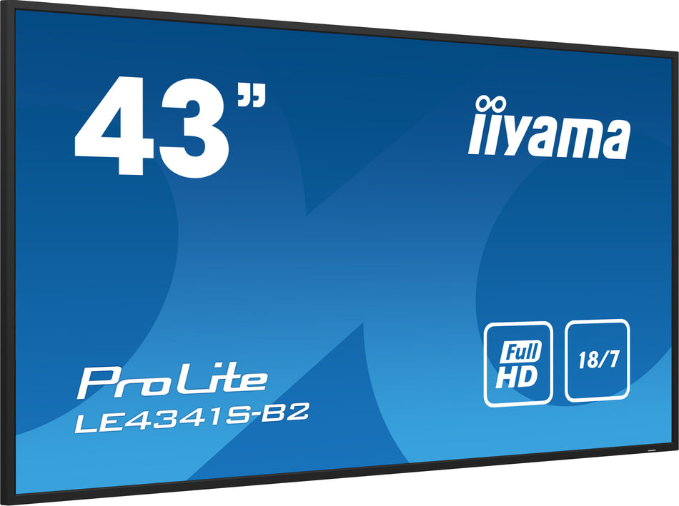 iiyama 43" Flexible Full HD professional large format display with USB media playback