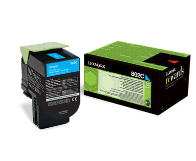 Lexmark 802C toner cartridge 1 pc(s) Original Cyan