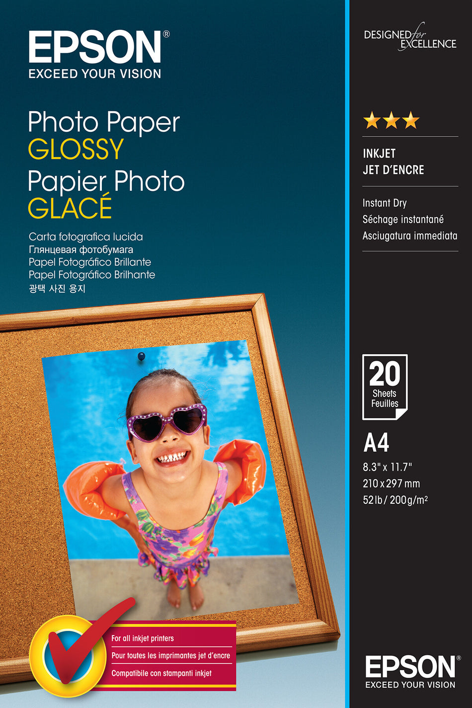 Epson Photo Paper Glossy - A4 - 20 sheets