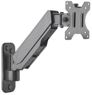 Manhattan Wall Mount for TV & Monitors (Spring Arm 2 pivots), For screens 17" to 32", VESA compatibility: 75x75mm and 100x100mm - check the dimensions of the four mounting holes on back of screen to ensure it fits, Max 8kg, Black, Bracket, Lifetime