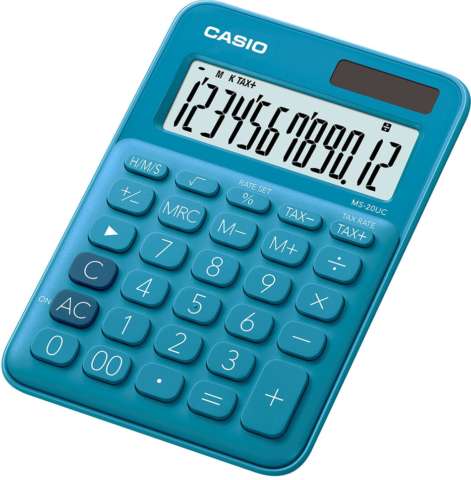 Casio MS-20UC-BU calculator Desktop Basic Blue