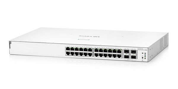 HPE Aruba Networking Aruba Instant On 1930 24G Class4 PoE 4SFP/SFP+ 195W Managed L2/L3/L4 Gigabit Ethernet (10/100/1000) Power over Ethernet (PoE) 1U White