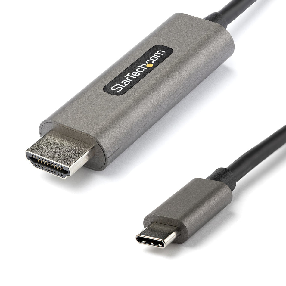 StarTech.com 10ft (3m) USB C to HDMI Cable 4K 60Hz w/HDR10 - Ultra HD USB Type-C to 4K HDMI 2.0b Video Adapter Cable - USB-C to HDMI HDR Monitor/Display Converter - DP 1.4 Alt Mode HBR3