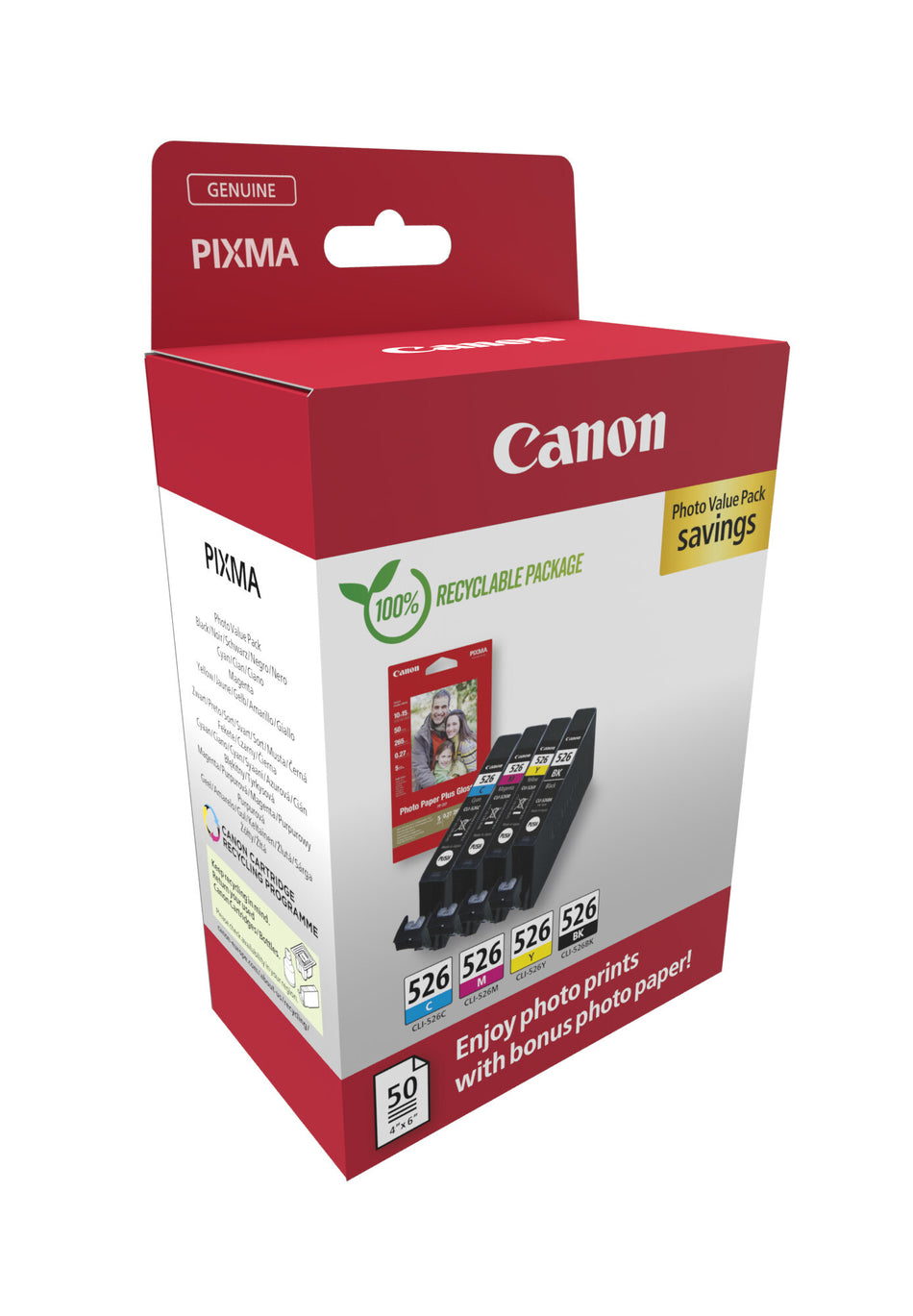 Canon 4540B019 ink cartridge 4 pc(s) Original Black, Cyan, Magenta, Yellow