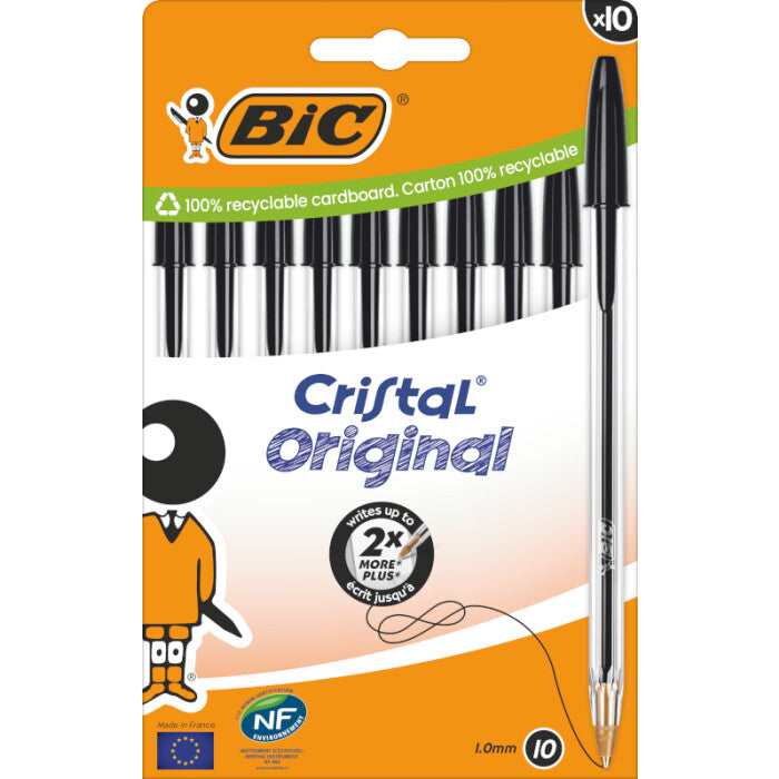 BIC 516353 ballpoint pen Black Stick ballpoint pen Medium 10 pc(s)