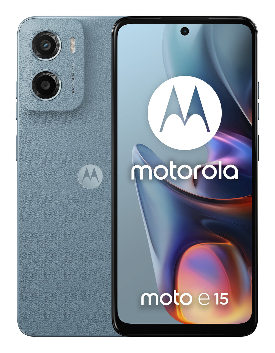 Motorola moto e15 16.9 cm (6.67") Dual SIM Android 14 Go edition 4G USB Type-C 2 GB 64 GB 5200 mAh Blue