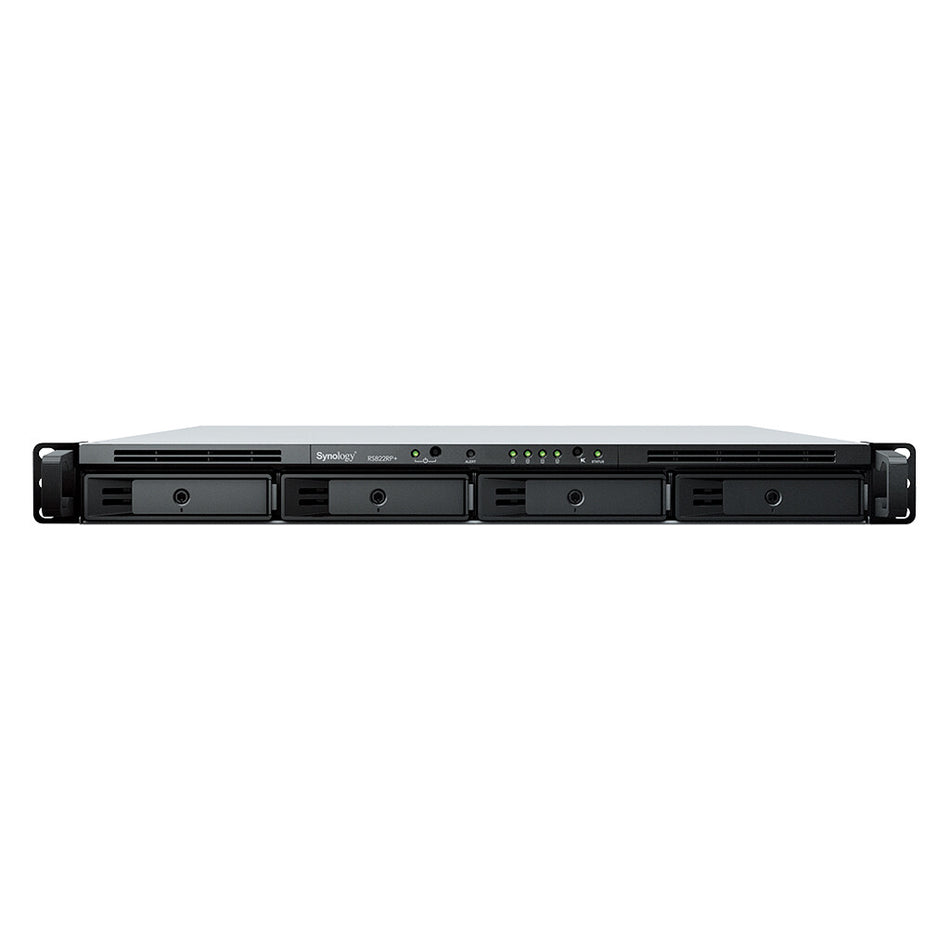 Synology RackStation RS822RP+ NAS Rack (1U) Ryzen Embedded V1500B 2 GB DDR4 64 TB HDD DiskStation Manager Grey