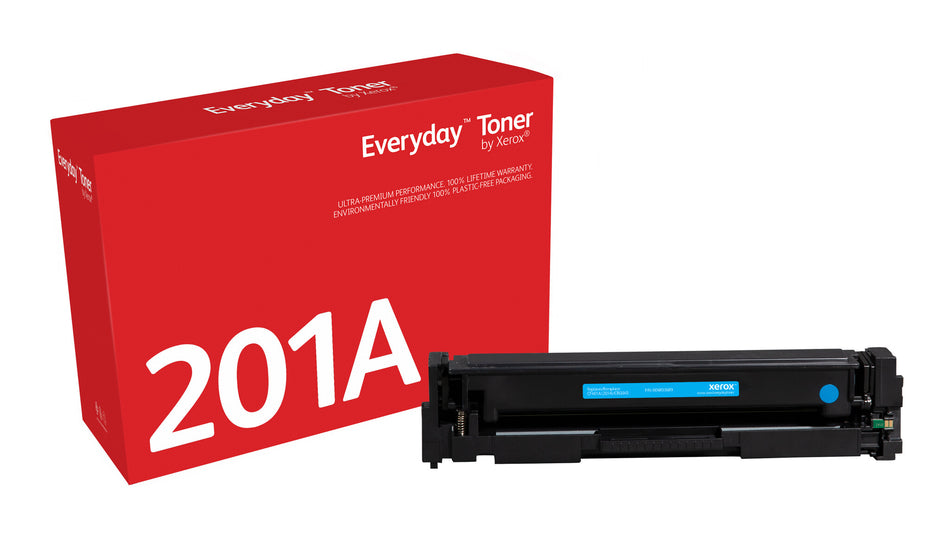 Everyday ™ Cyan Toner by Xerox compatible with HP 201A (CF401A), Standard capacity