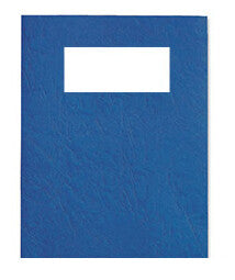 GBC LeatherGrain Binding Covers 250gsm with window A4 Blue (50)