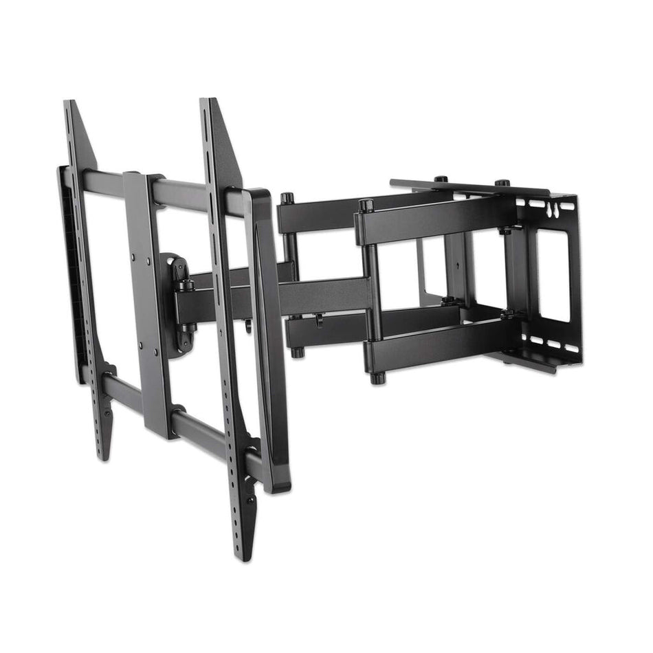 Manhattan TV & Monitor Mount, Wall, Full Motion, 1 screen, Screen Sizes: 60-100", Black, VESA 200x200 to 900x600mm, Max 80kg, LFD, Tilt & Swivel with 3 Pivots, Lifetime Warranty