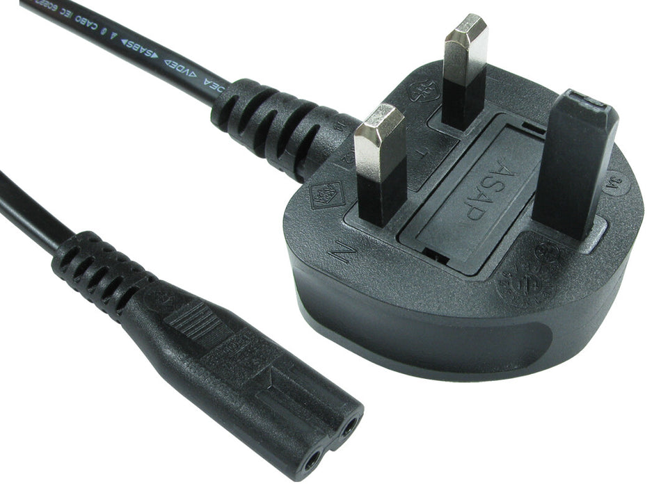 Cables Direct UK - C7 3m Black 2 m C7 coupler