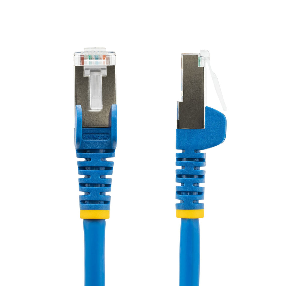 StarTech.com 3m CAT6a Ethernet Cable - Blue - Low Smoke Zero Halogen (LSZH) - 10GbE 500MHz 100W PoE++ Snagless RJ-45 w/Strain Reliefs S/FTP Network Patch Cord