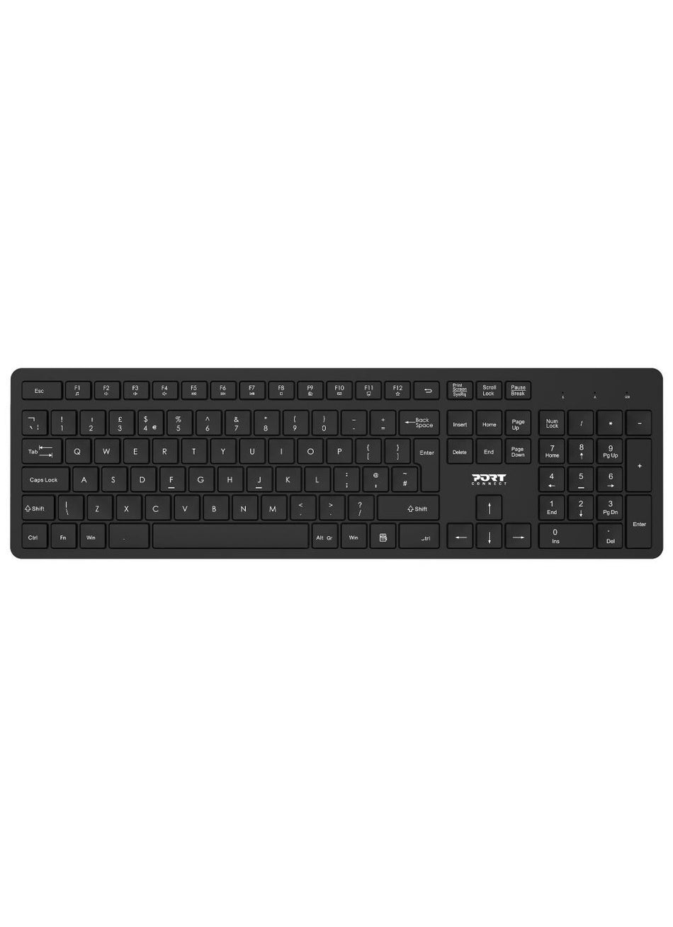 Port Designs 900904-UK keyboard Mouse included Office QWERTY UK English Black