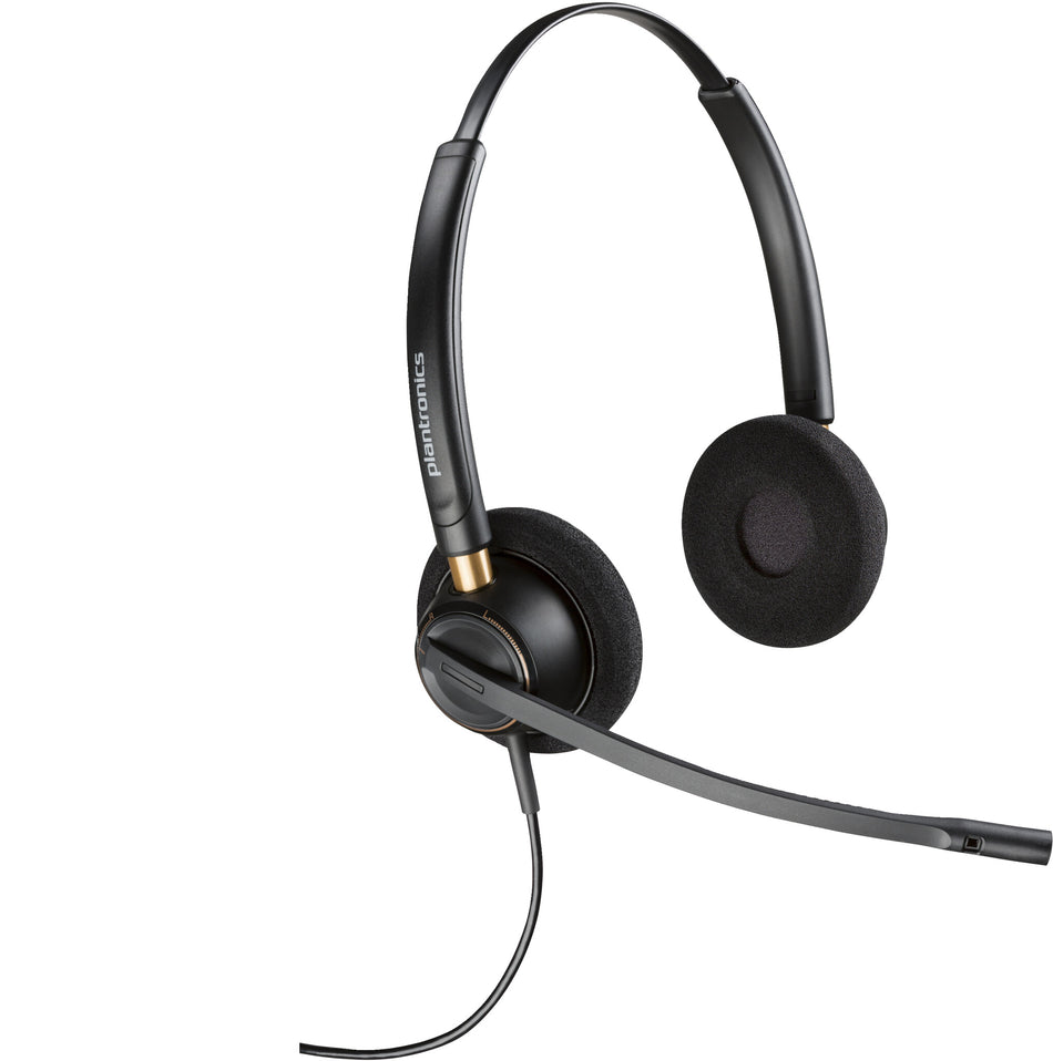 POLY EncorePro 520 Binaural Headset +Quick Disconnect