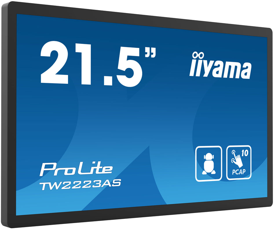 iiyama TW2223AS-B2 computer monitor 54.6 cm (21.5") 1920 x 1080 pixels Full HD Touchscreen Black