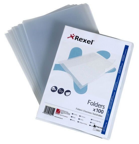 Rexel Superfine Cut Flush Folders (100)