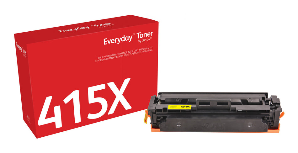 Everyday ™ Yellow Toner by Xerox compatible with HP 415X (W2032X), High capacity