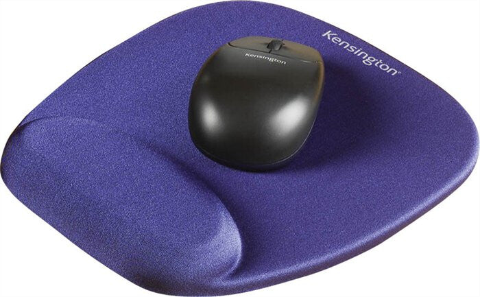 Kensington Foam Mouse Pad with Integrated Wrist Support - Blue