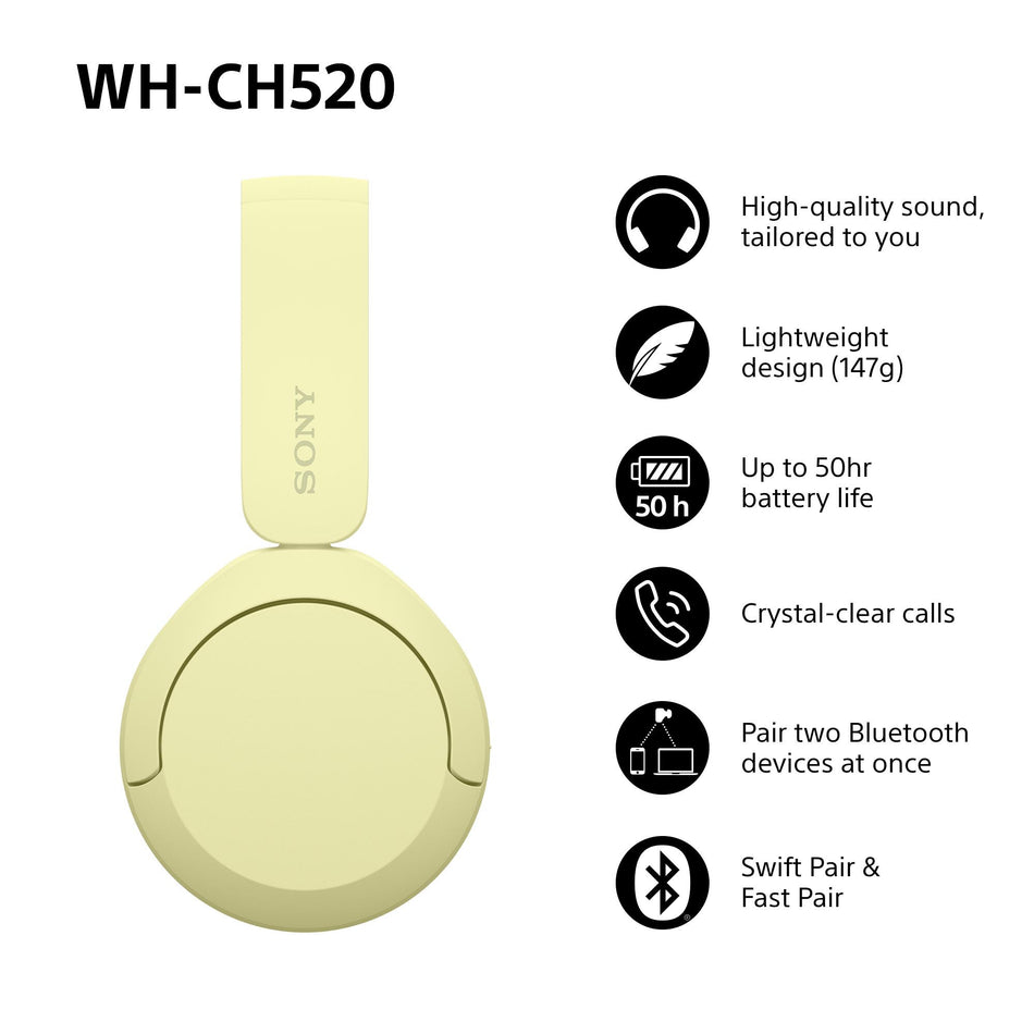 Sony WHCH520Y.CE7