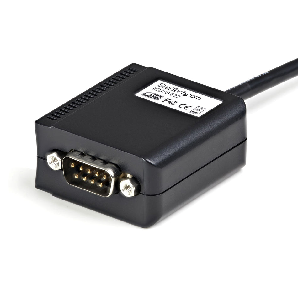 StarTech.com 6ft (1.8m) 1-Port Professional RS422/485 USB Serial Cable Adapter with COM Retention, USB to RS422 Adapter - TAA