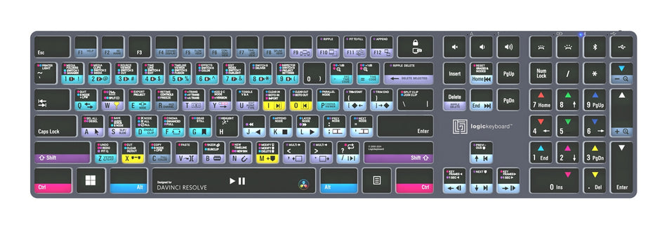 Logickeyboard LKB-RESB-TPC keyboard Home/Office USB + Bluetooth QWERTY UK English Black