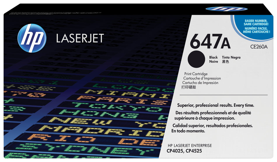 HP 647A Black Original LaserJet Toner Cartridge