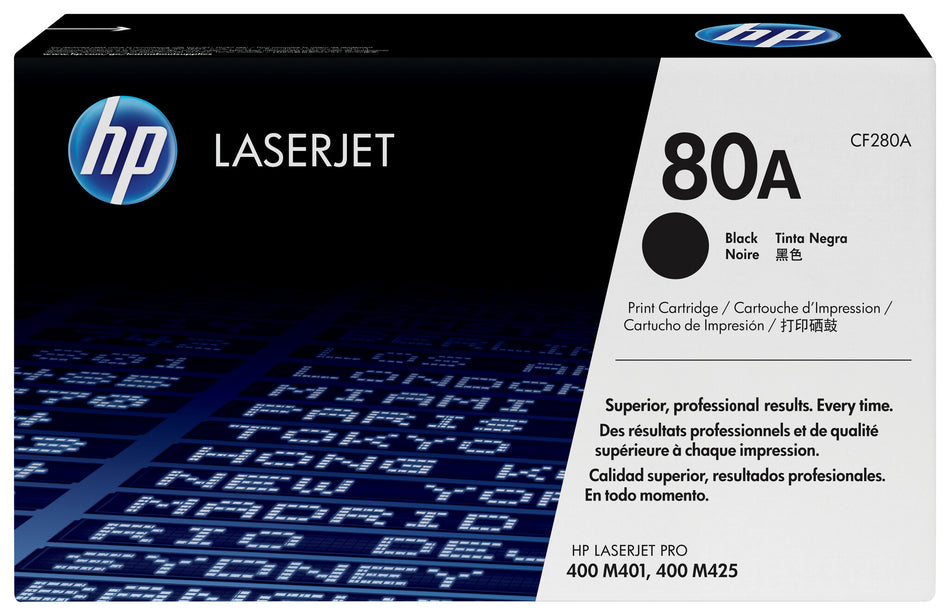 HP 80A Black Original LaserJet Toner Cartridge