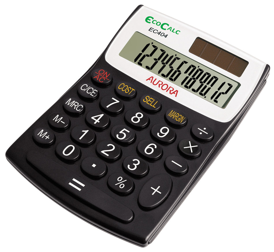 Aurora EC404 calculator Pocket Basic Black