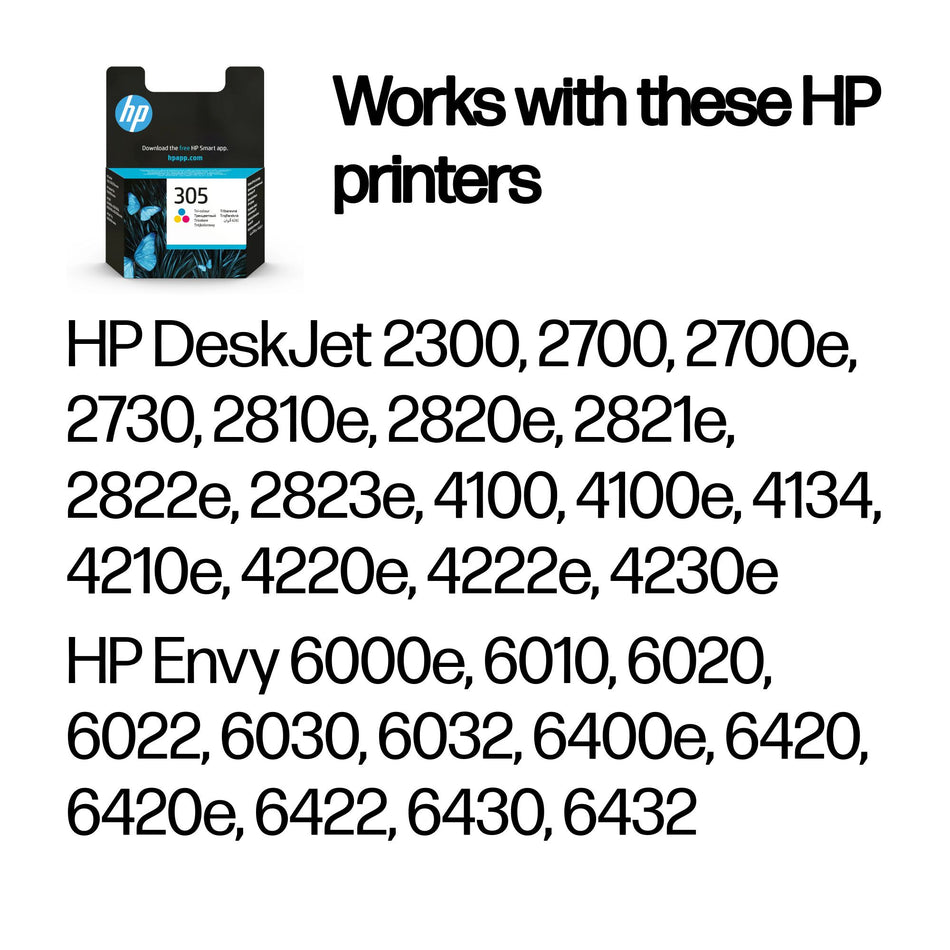 HP 305 Tri-color Original Ink Cartridge