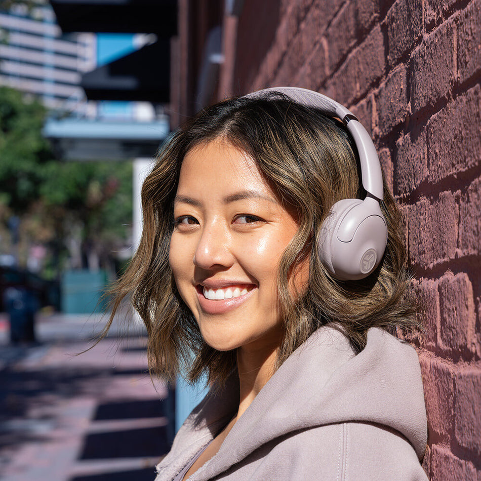 JLab Go Lux ANC Headset Wireless Head-band Calls/Music USB Type-C Bluetooth Mauve