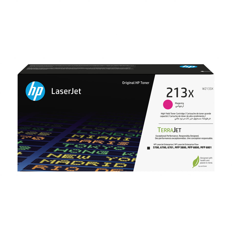 HP 213X High Yield Magenta Original LaserJet Toner Cartridge