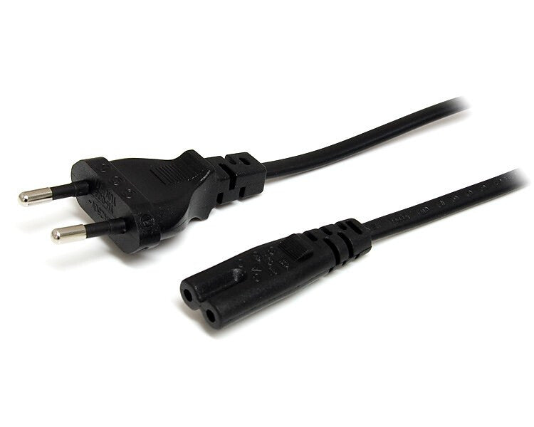 StarTech.com 2m (6ft) Laptop Power Cord, EU Plug to C7, 2.5A 250V, 18AWG, Laptop Replacement Cord, Printer Power Cable, Laptop Charger Cord, Laptop Power Brick Cord - UL Listed