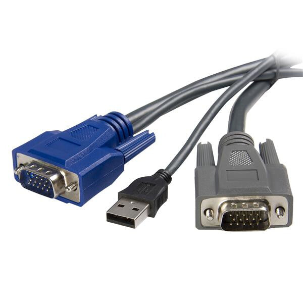 StarTech.com 6 ft Ultra-Thin USB VGA 2-in-1 KVM Cable