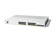 Cisco Catalyst 1300-24P-4G Managed Switch, 24 Port GE, PoE, 4x1GE SFP, Limited Lifetime Protection (C1300-24P-4G)