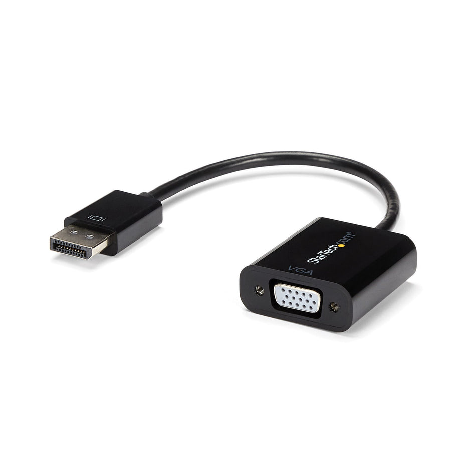 StarTech.com DisplayPort to VGA Adapter - Active DP to VGA Converter - 1080p Video - DP/DP++ Source to VGA Monitor Cable Adapter - DP to VGA Adapter Dongle Digital to Analog - DP 1.2 to VGA