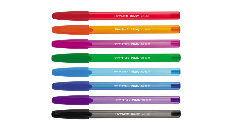 Papermate InkJoy 100ST Assorted colours Stick ballpoint pen Medium 8 pc(s)