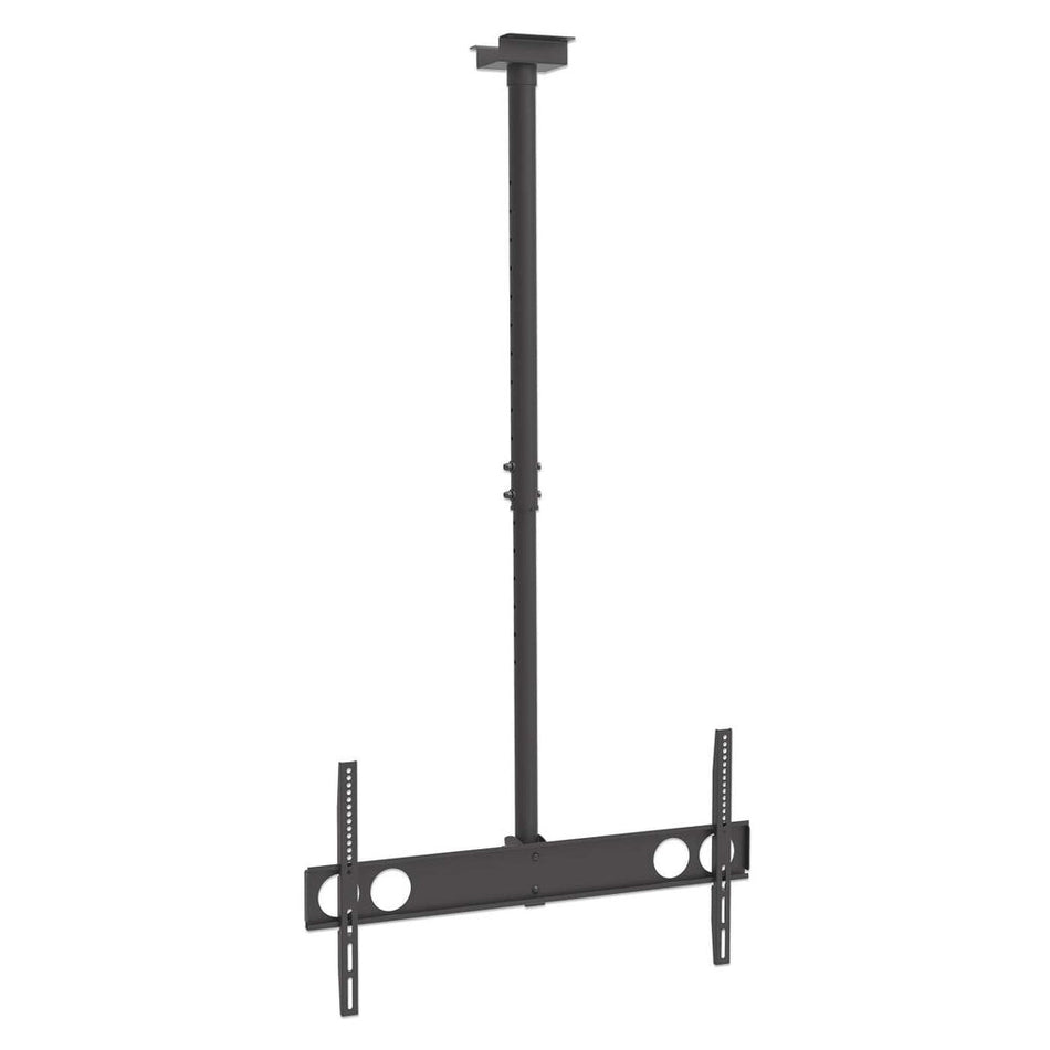 Manhattan TV & Monitor Mount, Ceiling, 1 screen, Screen Sizes: 37-75", Height: 105-156 cm, Black, VESA 200x200 to 800x400mm, Max 50kg, LFD, Lifetime Warranty