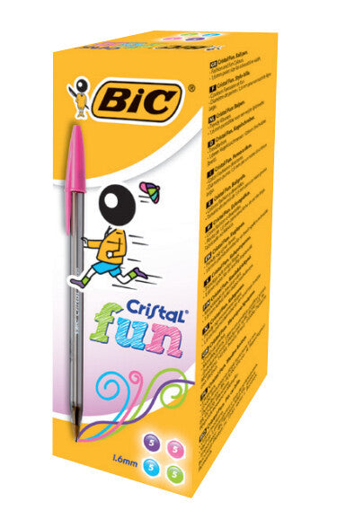 BIC Cristal Fun Pink Stick ballpoint pen 20 pc(s)