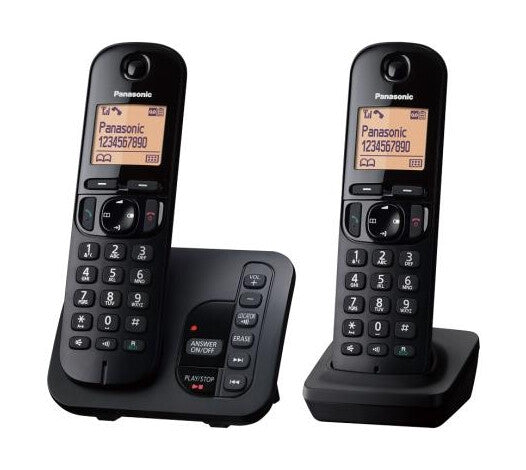 Panasonic KX-TGC222EB telephone DECT telephone Caller ID Black