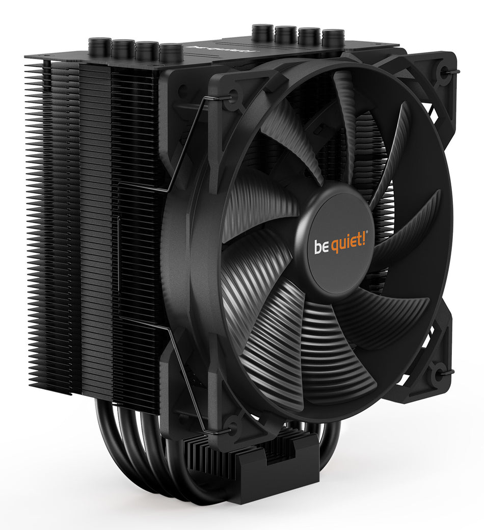 be quiet! Pure Rock 2 Black CPU Cooler, Single 120mm PWM Fan, For Intel Socket: 1700/1200 / 2066 / 1150 / 1151 / 1155 / 2011(-3) square ILM; For AMD Socket: AM4 / AM3(+), 150W TDP, 155mm Height