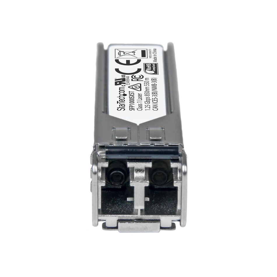 StarTech.com MSA Compliant SFP Transceiver Module - 1000BASE-SX~MSA Uncoded SFP Module - 1000BASE-SX - 1GbE Multi Mode Fiber (MMF) Optic Transceiver - 1GE Gigabit Ethernet SFP - LC 550m - 850nm - DDM