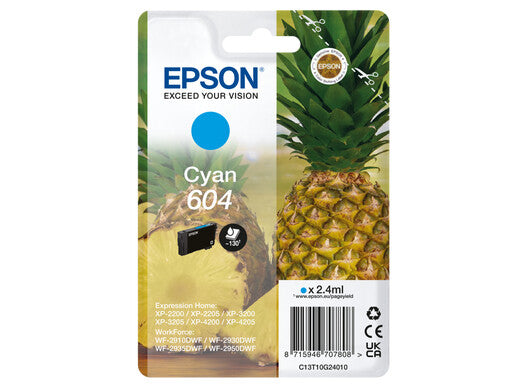 Epson 604 ink cartridge 1 pc(s) Original Standard Yield Cyan