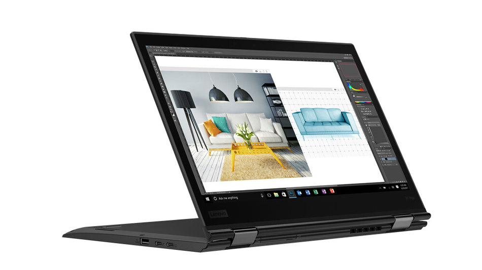 T1A Lenovo ThinkPad X1 Yoga (3rd Gen) Refurbished Intel® Core™ i7 i7-8650U Hybrid (2-in-1) 35.6 cm (14") Touchscreen Full HD 16 GB LPDDR4x-SDRAM 512 GB SSD Wi-Fi 6 (802.11ax) Windows 10 Pro Black