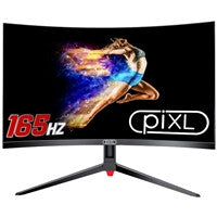 piXL CM32GF5 computer monitor 81.3 cm (32") 1920 x 1080 pixels Full HD Black, Red