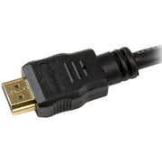 StarTech.com 50cm (1.6ft) HDMI Cable - 4K High Speed HDMI Cable with Ethernet - UHD 4K 30Hz Video - HDMI 1.4 Cable - Ultra HD HDMI Monitors, Projectors, TVs & Displays - Black HDMI Cord - M/M